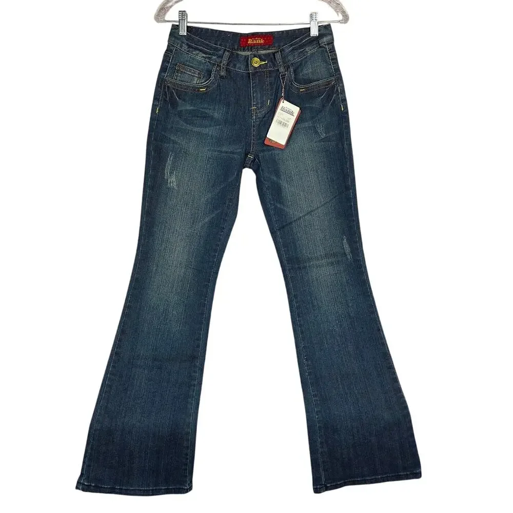 Deadstock Retro Boot Jeans Y2K 27 Mid Rise 5 Pocket Granola Girl Western NWT
